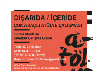 Gezici Akademi’den “Dışarıda/İçeride Çok Araçlı Atölye Çalışması”