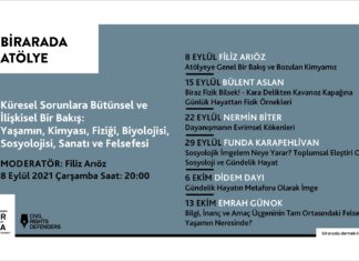 Güz Atölyesi-3: “Küresel Sorunlara Bütünsel ve İlişkisel Bir Bakış: Yaşamın Kimyası, Fiziği, Biyolojisi, Sosyolojisi, Sanatı ve Felsefesi”