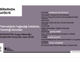 Güz Atölyesi-4: “Teknolojinin Sağladığı İmkanlar, Yarattığı Sorunlar”