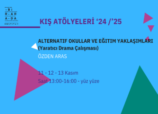 Kış Atölyeleri 24/25: Alternatif Okullar ve Eğitim Yaklaşımları (Yaratıcı Drama Çalışması)