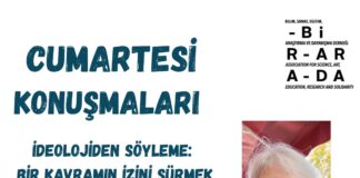 Cumartesi Söyleşileri: İdeolojiden Söyleme: Bir Kavramın İzini Sürmek