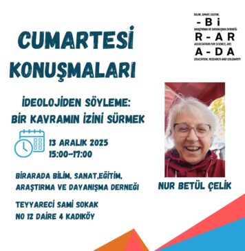 Cumartesi Söyleşileri: İdeolojiden Söyleme: Bir Kavramın İzini Sürmek